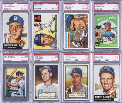 1951-1959 Topps and Bowman Graded Collection (8 Different)
